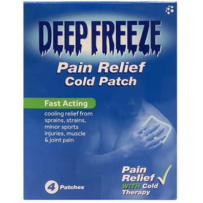 DEEP FREEZE PAIN RELIEF COLD PATCH 4'S