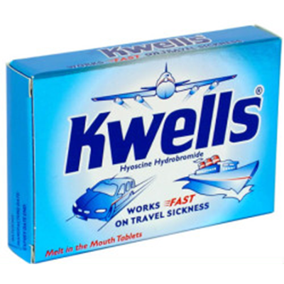 KWELLS TRAVEL SICKNESS TABLETS 12'S