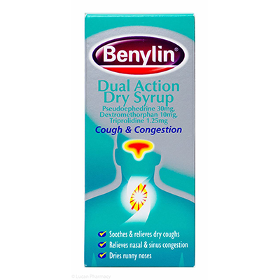 BENYLIN DUAL ACTION DRY COUGH SYRUP