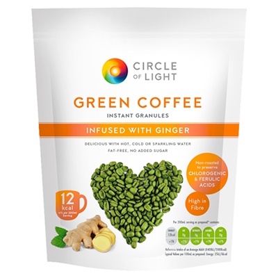 CIRCLE OF LIGHT GREEN COFFEE WITH GINGER