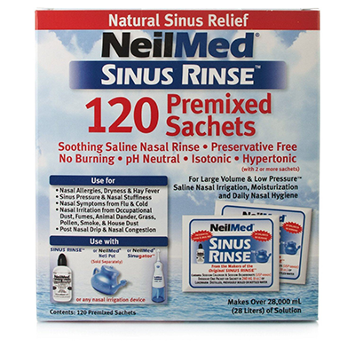 NEILMED SINUS RINSE SACHETS REFILL 120'S
