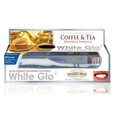 WHITE GLO TOOTHPASTE COFFEE DRINKERS TOOTHPASTE