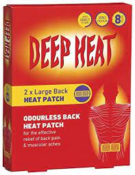 DEEP HEAT LARGE BACK PATCHES X2